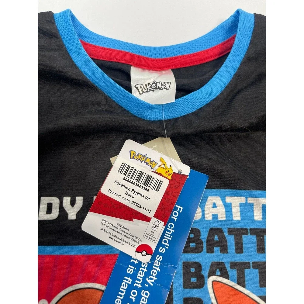 Pokemon Boy's Short Sleeve Pajama Set Size 12 New With Tags